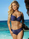 Set Bikini Navy Μπλε
