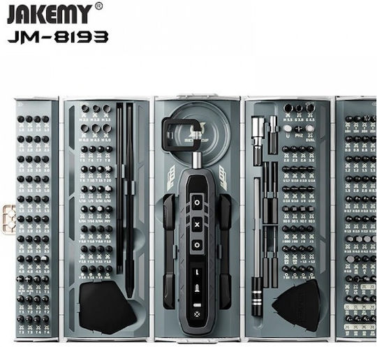 Jakemy JM-8193 Κατσαβίδι Μπαταρίας 3.7V 1x0.5Ah