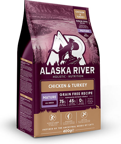 Grain Free Mature Dry Food Grain-Free for Senior Cats with Chicken / Turkey 0.4kg