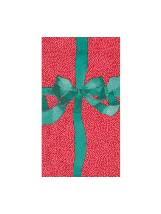 Caspari Christmas Napkins Red L10.8xW19.8cm.