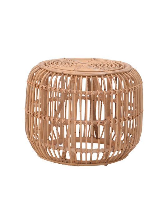 Stool Outdoor Rajesty Φυσική Απόχρωση 60x60x46cm