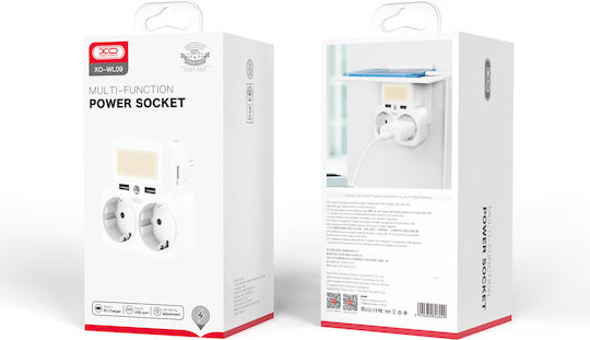 XO Wl09 Ταφ 2 Θέσεων με USB-A