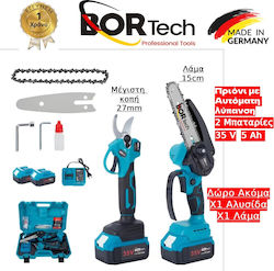 Homeone Bortech Set Ferăstrău cu Lanț și Foarfecă de Tăiere