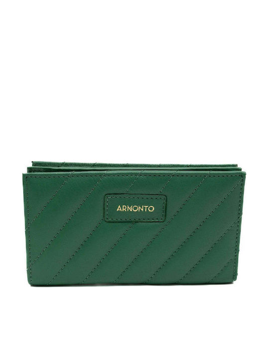 Large Leather Women's Wallet Cards with RFID Green