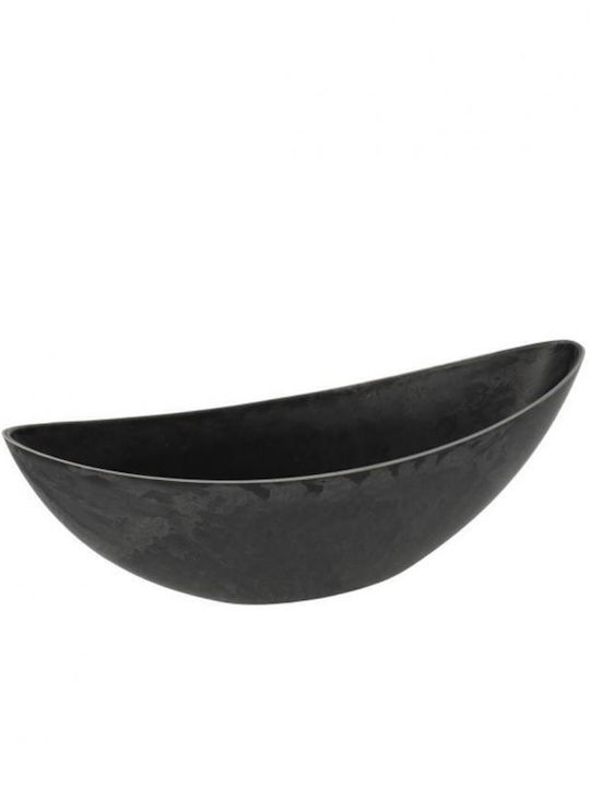 Melamine Oval Platter Grey 34x11h11cm