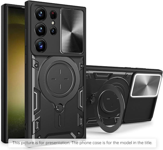 Techsuit CamGuard Pro Umschlag Rückseite Silikon Schwarz (Honor 200 Smart)
