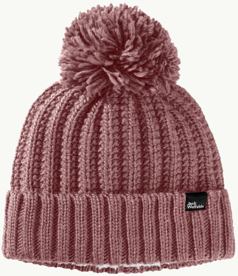 Beanie Unisex Fleece Σκούφος Πλεκτός Κοραλλί