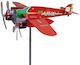 Red Airplane Decorative Garden Metal 28cmx32cm RED-6859887
