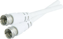 Tipa Antenna Cable Coax Male - Coax Female White 10m