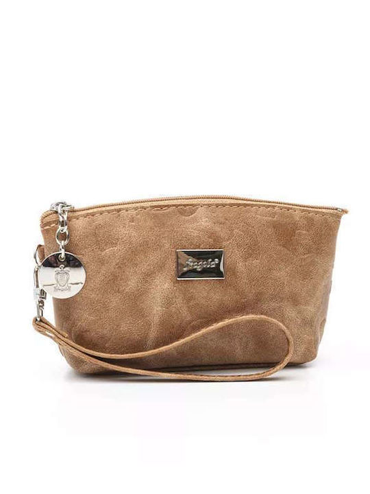 Toiletry Bag in Tabac Brown color 16cm