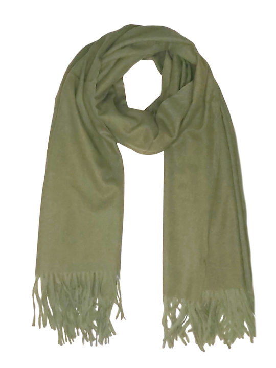 Fashion Vibes Women's Wool Scarf Green