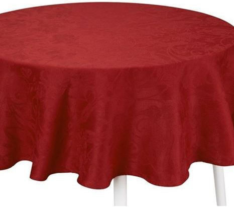 Le Jacquard Francais Τραπεζομάντηλο Λινό Bαθυ Kόκκινο 175x175εκ.
