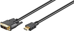 Goobay Black Dvi-d Male Single-link 18+1 Pin Hdmi Male Type A Hdmi To Dvi-d 1.5 M