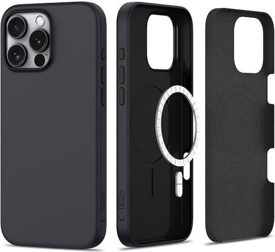 Tech-Protect Matte Back Cover Silicone Black (iPhone 16 Pro Max)