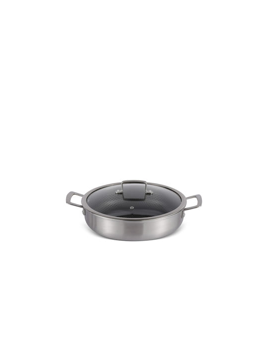 Edenberg Pan With Lid made of Aluminum with Non-Stick Coating 28cm