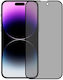 Privatsphäre Vollabdeckung Vollkleber Displayschutzglas für Apple iPhone 16 Schwarz