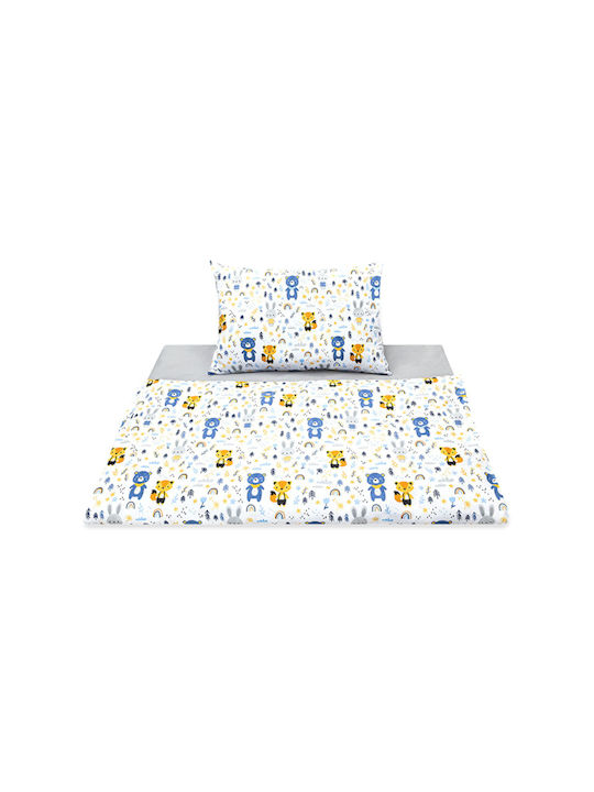 Maboo Baby Duvet Cover Set With Pillowcase Minky Bear And Friends 100x135cm