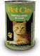 Wet Food for Adult Cats in Cans with Deer 410gr