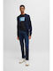 Avac Men's Knitted Cardigan with Buttons Blue