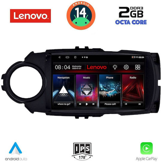Lenovo Автомобилна Аудио Система (Блутут/USB/AUX/WiFi/GPS/Apple-Carplay/Android-Auto) с Тъчскрийн 9"