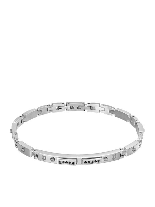 Police Men's Steel Bracelet with Zircon 20.5cm