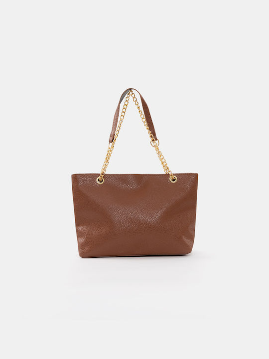 Brown Chain Shoulder Bag