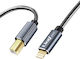 Кабел за принтер Ipad Iphone Usb-b Плетен найлон Linq 1.5м