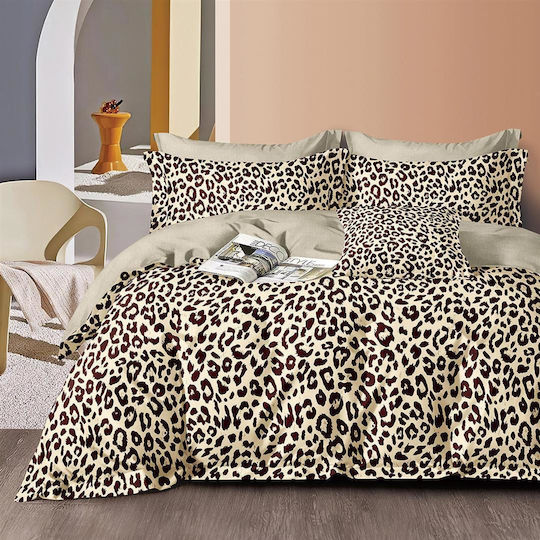 Beauty Home Комплект Пухено Куинсайз 220x240бр Art 12617 Anrie Beige, Brown 205 г/м²Gsm