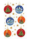 bsb Christmas for Window with Design Balls
