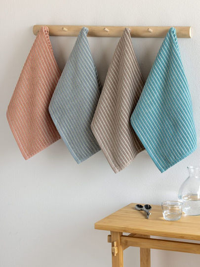 Palamaiki Kity Handtuch aus 100% Baumwolle in Gray Farbe 40x50cm 2Stück