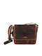 Leder Damentasche Schultertasche Braun