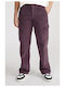 Damen Stoff Cargo Hose Lila