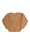 Kinderstrickjacke Gestrickt Kaffee