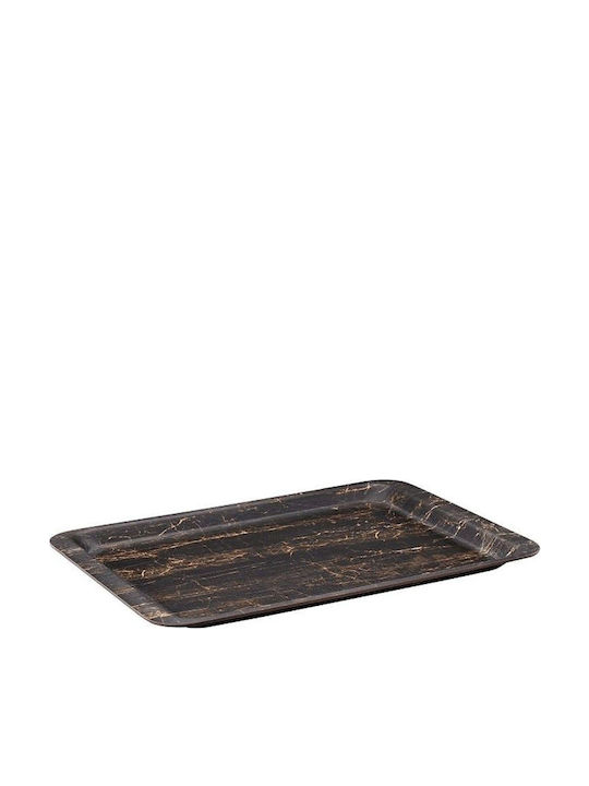 Espiel Lemnos Dreptunghiular Tavă de Servire în Culoare Negru 44x32cm 2buc