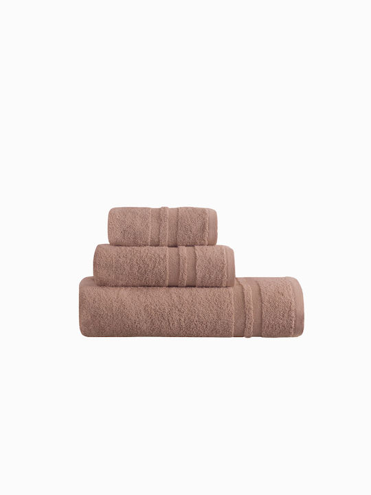 Makis Tselios Home Πετσέτα Χεριών Dove3 30x50εκ. Beige Βάρους 550gr/m²