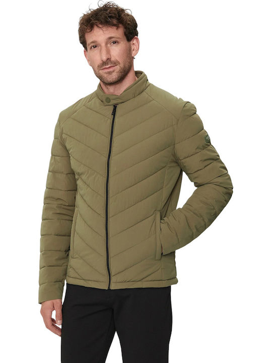 Guess Μπουφάν Puffer Khaki