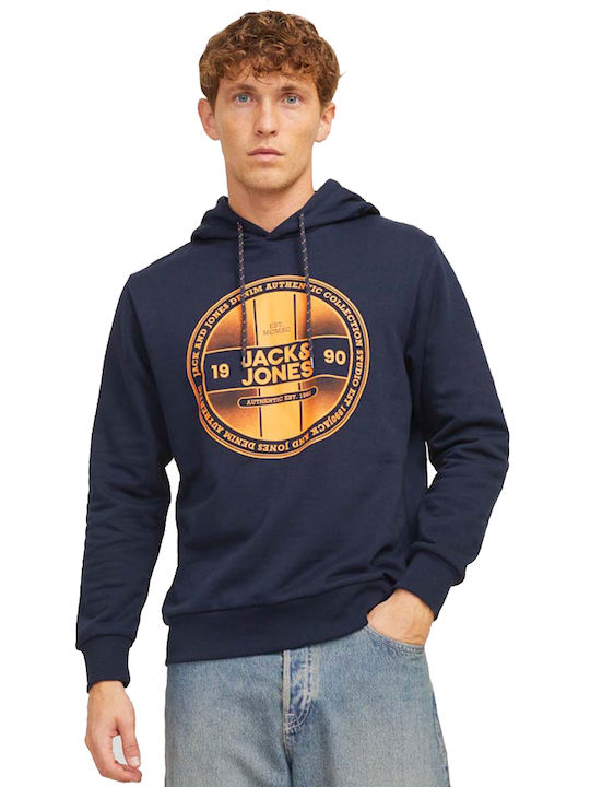 Jack & Jones Sweatshirt with Hood Navy Blue