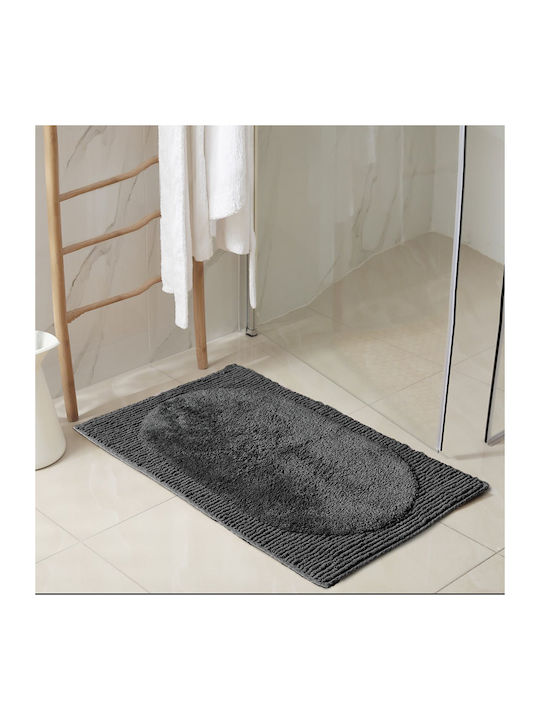 Nima Πατάκι Μπάνιου Βαμβακερό Feel Fresh 34054 Night Gray 50x80εκ.