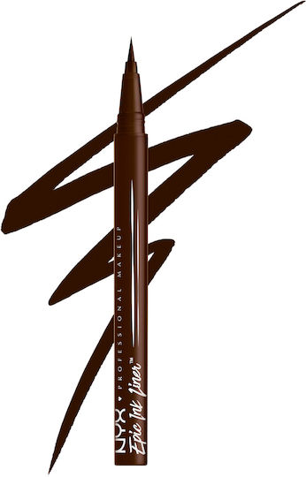 NYX Professional Makeup Epic Ink Waterproof & Long Stay Pen Eye Liner 04 Milk Chocolate 1ml