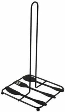 Homestyle Metallic Paper Towel Holder Black 15.8x14x31cm