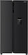 Heinner Side-by-Side Refrigerator 592lt NoFrost H177xW90xD73cm Black HSBS-HM592NFDXWDE++