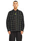 Overshirt Long-sleeved Corduroy Shirt in Wide Line Checked FOREST NIGHT