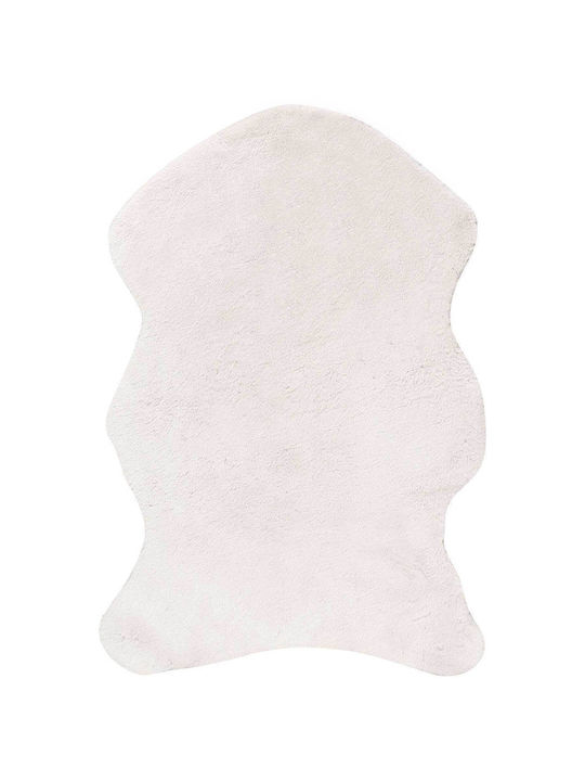 Madi Bound Χαλί Διάδρομος Γούνινο White Animal 80x150cm