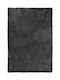 Madi Feathery Αντιολισθητικό Χαλί Ορθογώνιο Shaggy Black 160x230cm