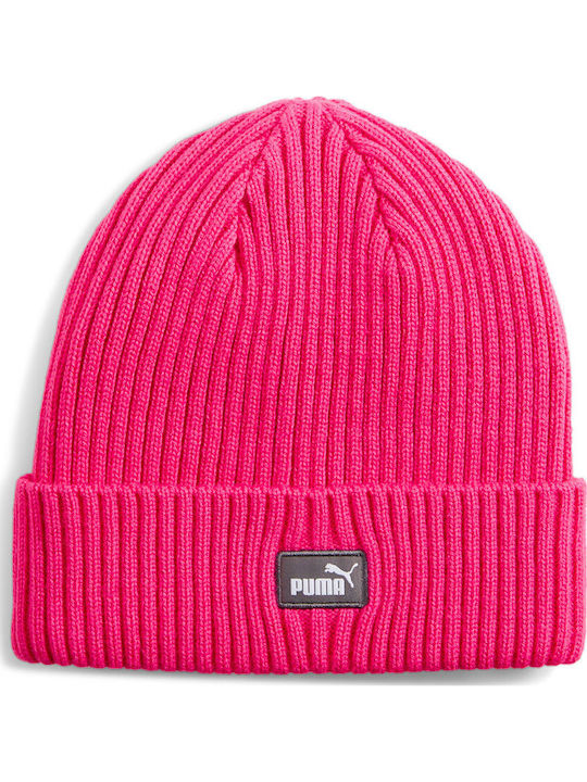 Beanie Männer Beanie Gestrickt in Fuchsie Farbe