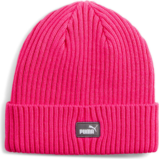 Beanie Männer Beanie Gestrickt in Fuchsie Farbe