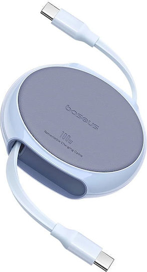 Baseus Ausziehbares USB 2.0 Kabel USB-C männlich - USB-C 100W PD Blau 1m P10368400311-00