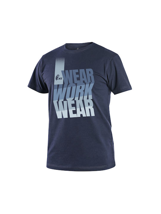 Canis Safety T-Shirt Εργασίας Μπλε 1610-430-400-00