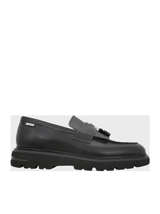 Montrel Men's Leather Loafers Black