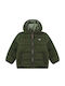 Kids' Quilted Jacket Double Sided with Hood Khaki